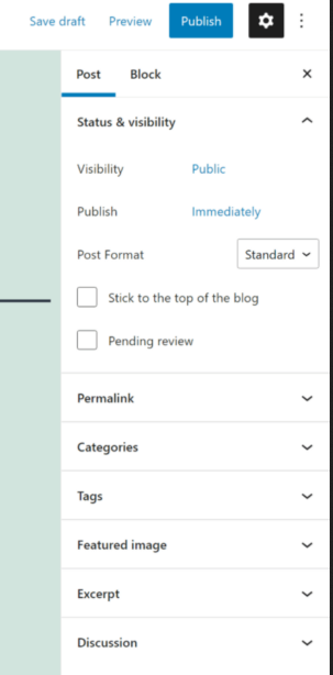 tab post1 sử dụng gutenberg,sử dụng block editor,hướng dẫn gutenberg,Gutenberg Block Editor
