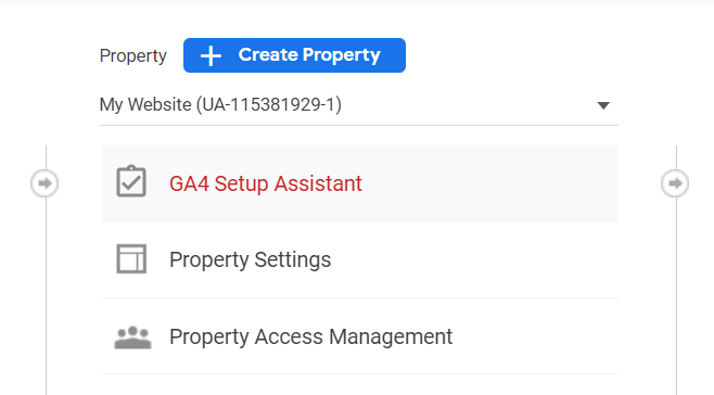 GA4 - Google Setup Assistant