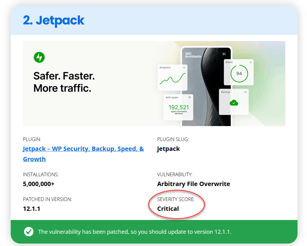 Lỗ hổng bảo mật Jetpack